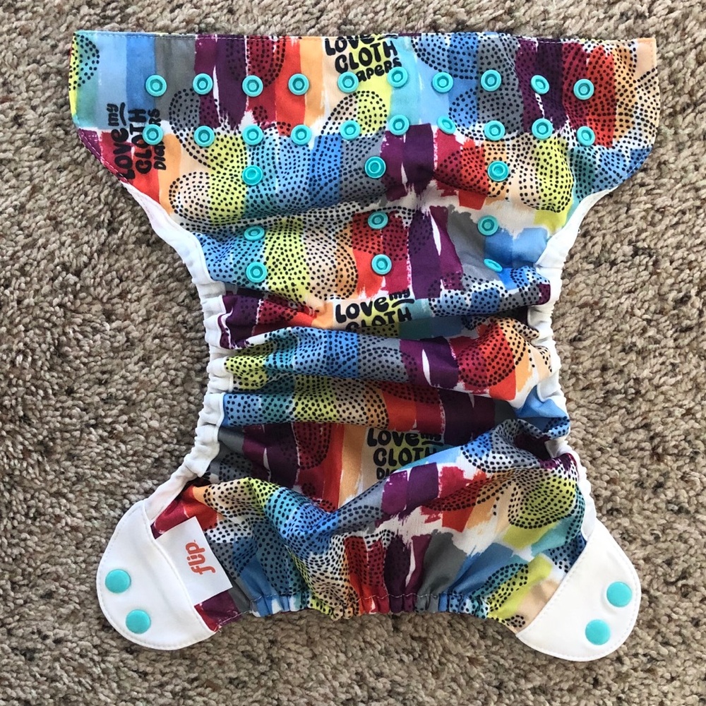 BumGenius Flip One-Size Diaper Cover in Love Print